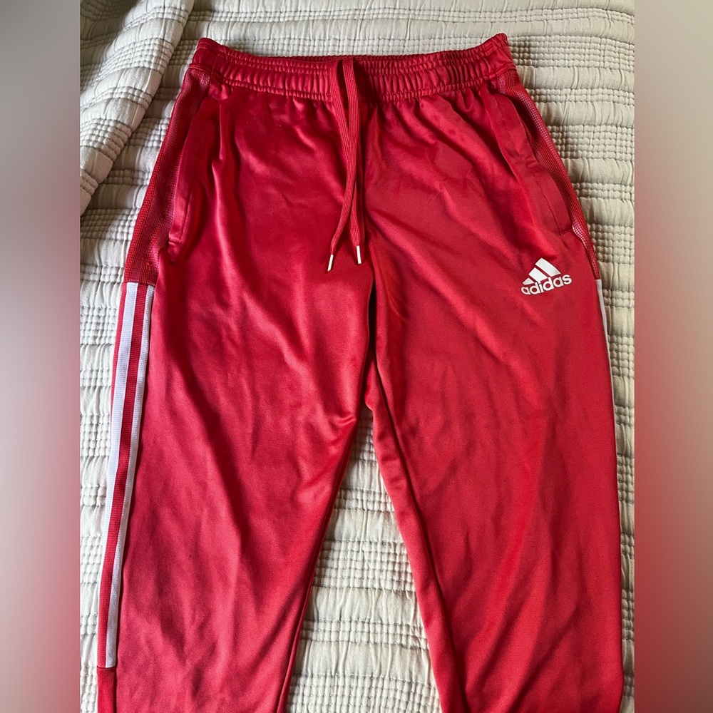Adidas Womens Aeroready Joggers with Classic White Stripes